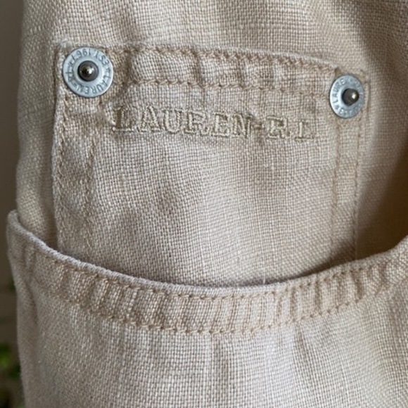 Ralph Lauren Jeans Women's 100% Linen High Waist Pants Size 6 - Picture 4 of 13